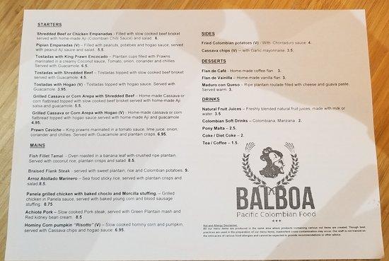 Balboa - Colombian Pacific Food